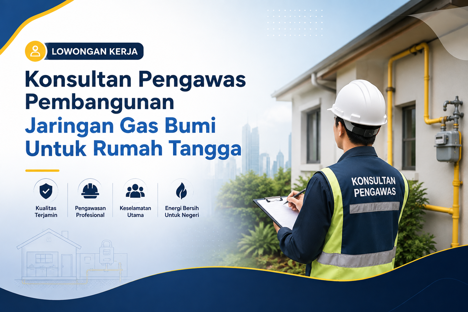 Konsultan Pengawas Pembangunan Jaringan Gas Bumi Untuk Rumah Tangga